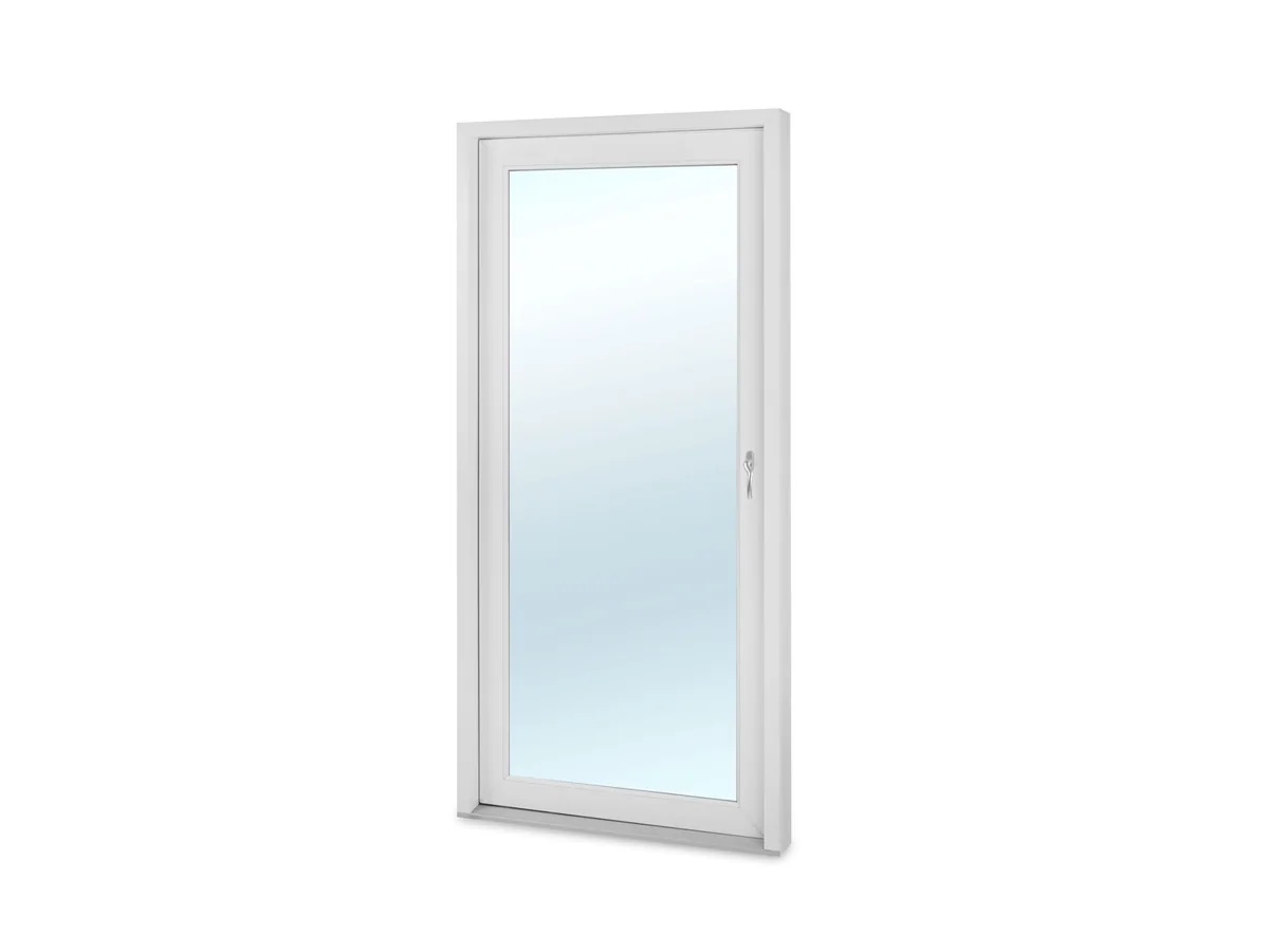 Terrassedør i helt glass PVC Energi utovervendt